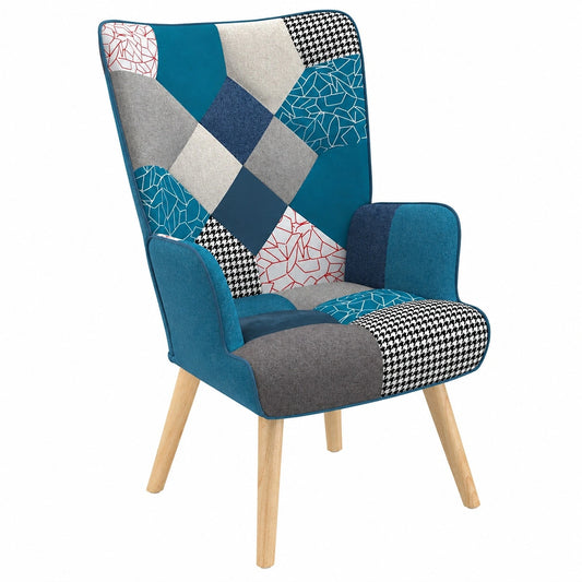 fauteuil-scandinave-en-patchwork-et-velours-bleu-cbplt12062tc